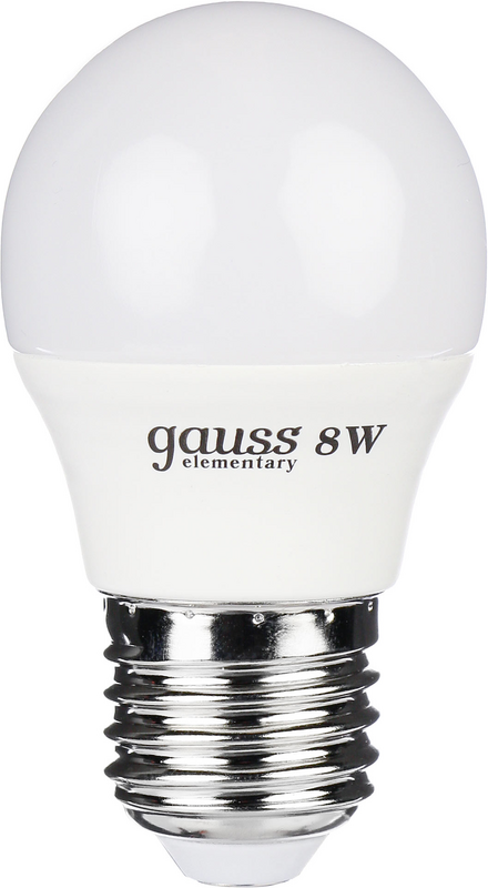 Лампа світлодіодна Gauss (4627128378048) 8Вт, E27, 4100K